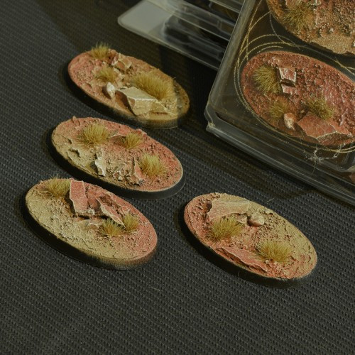 60mm Oval Badlands Bases x4